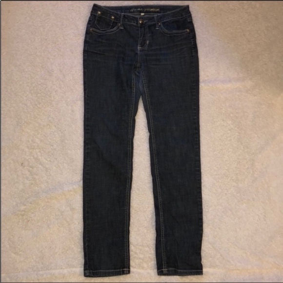Itz Me USA Premium Denim Jeans Size 9 Dark Wash - Picture 6 of 7